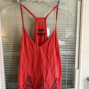 Abercrombie & Fitch Red Camisole with Lace Detail